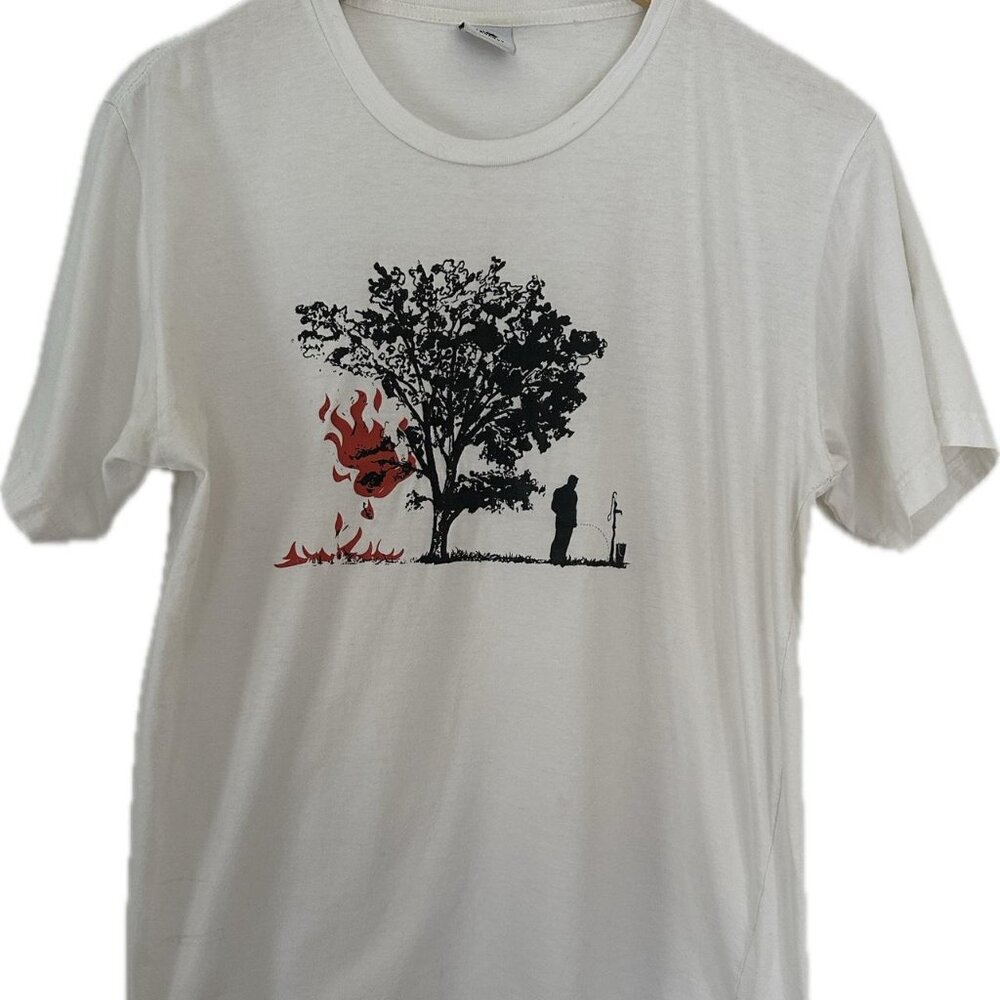 Soft white cotton t-shirt with a classic fit